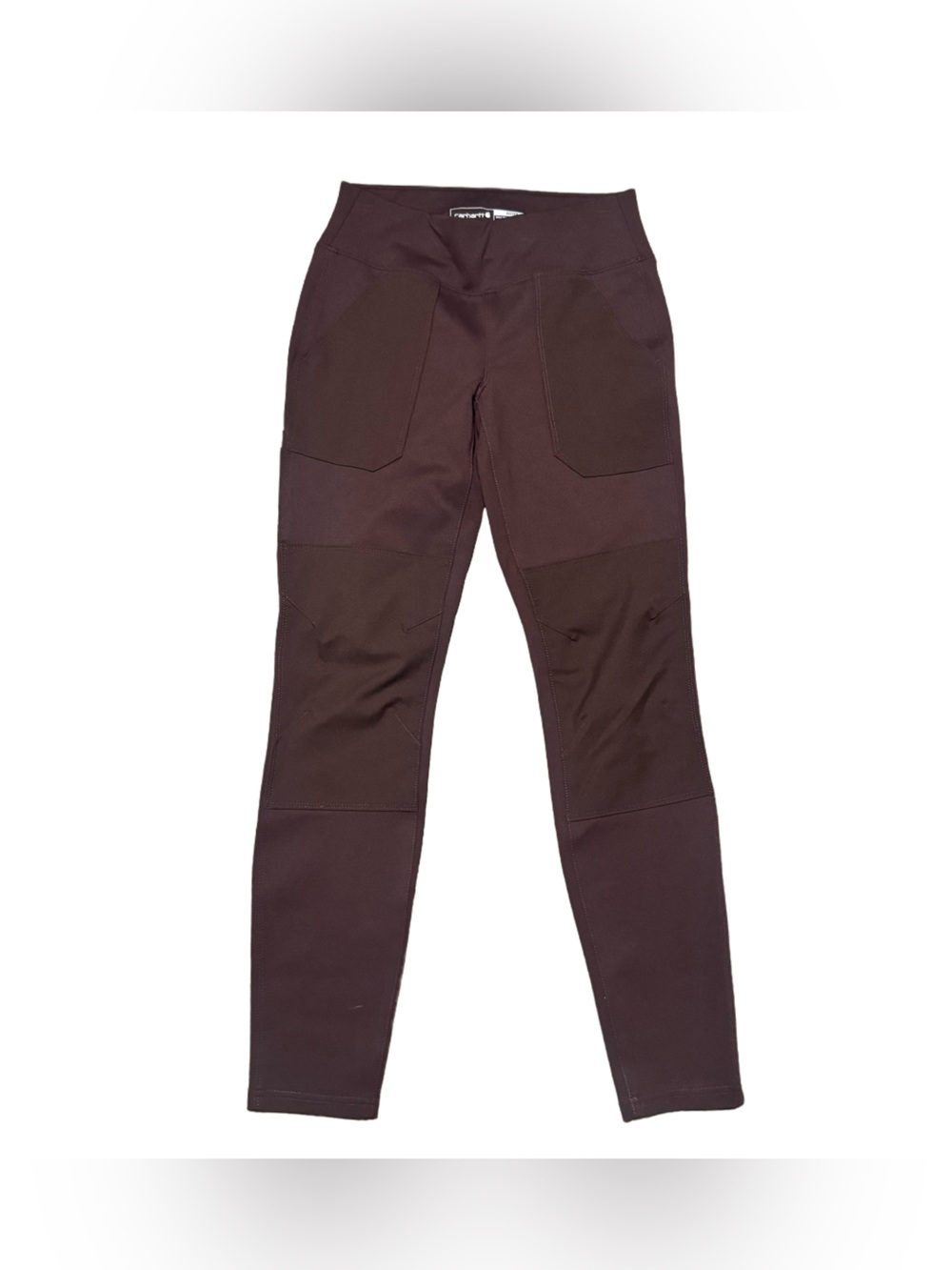 Carhartt Force Midweight Leggings Women's XS Maroon Stretch Utility Pant NWT - Picture 4 of 9